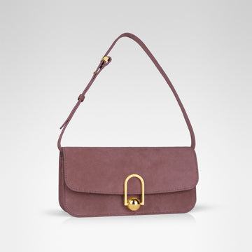 EON BAGUETTE • Rose Brown Suede