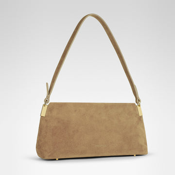 Aurora Baguette • Beige Suede