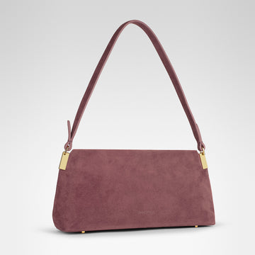 Aurora Baguette • Rose Brown Suede