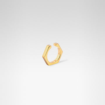 Hex Cuff • 18K Gold Vermeil