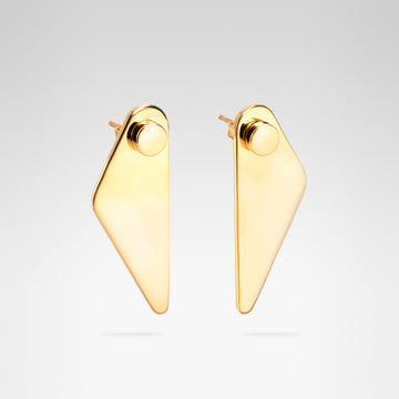 Triangle Earrings • 18K Gold Vermeil