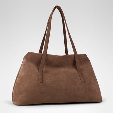 Aurora Tote • Mocha Mousse Suede