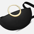 Maestoso Eclipse Black Leather Handbag