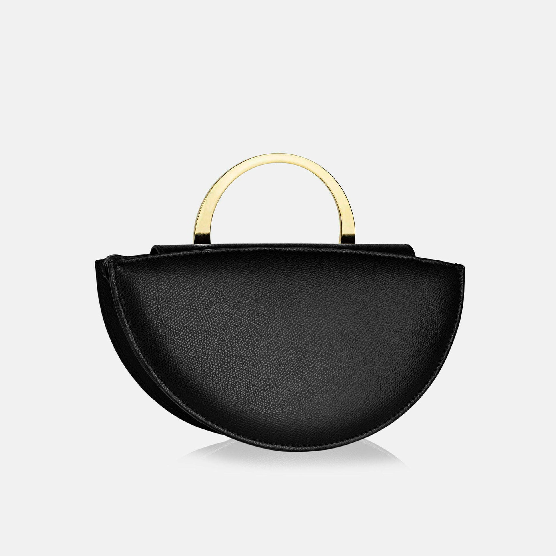 Maestoso Eclipse Mini Black Leather Handbag