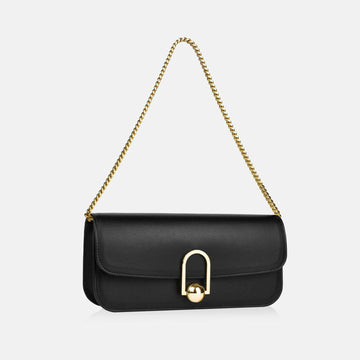 EON BAGUETTE CHAIN • Black & Gold