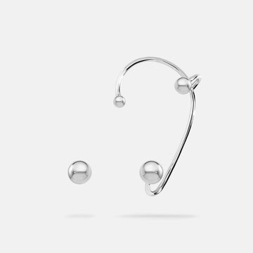 Sphere Earrings • Sterling Silver