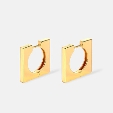Square Earrings • 18K Gold Vermeil