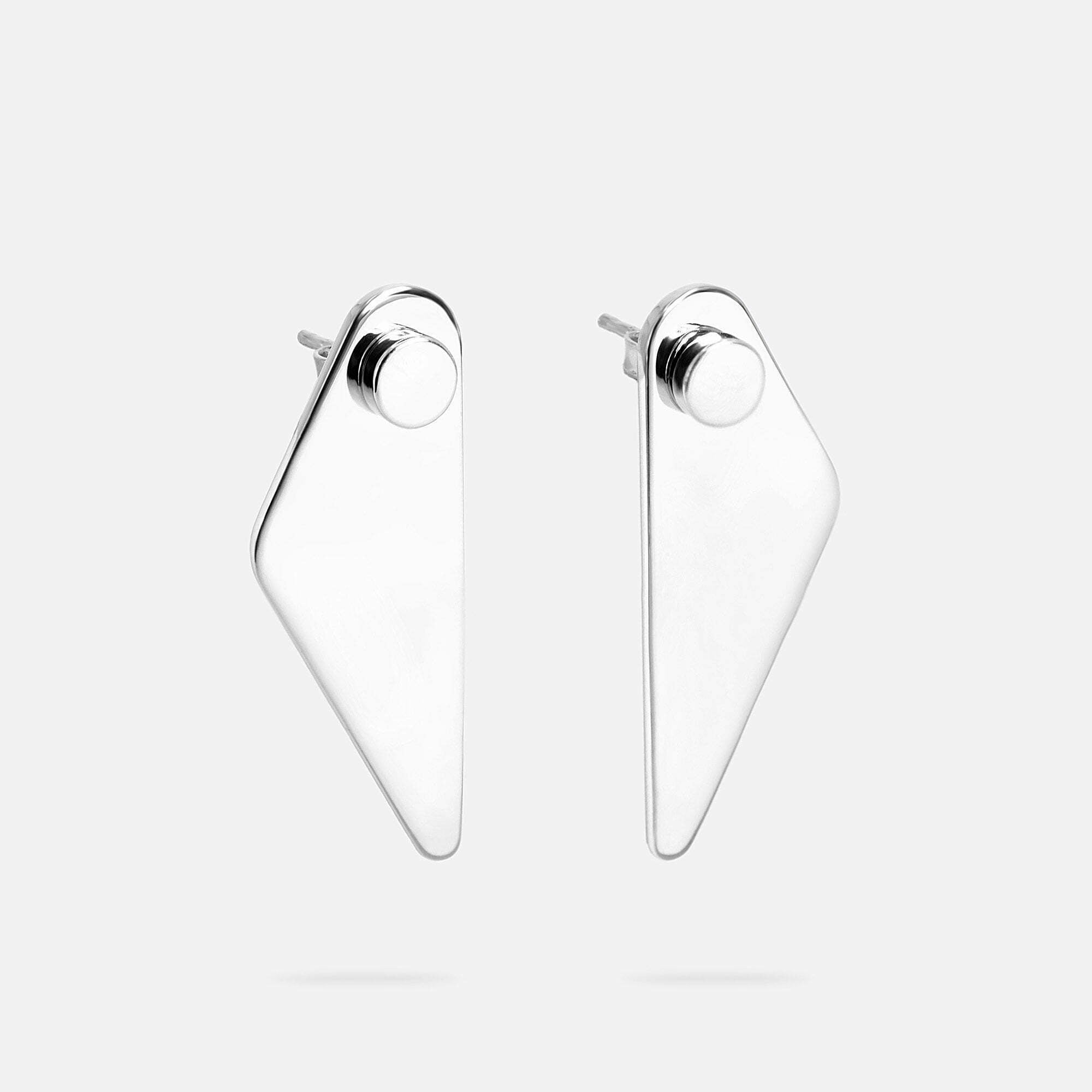 Triangle Earrings • Sterling Silver
