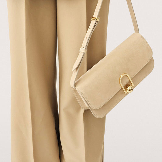 EON BAGUETTE • Wavy Light Beige Suede