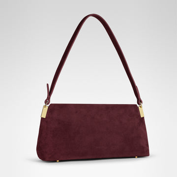 Aurora Baguette • Bordeaux Suede