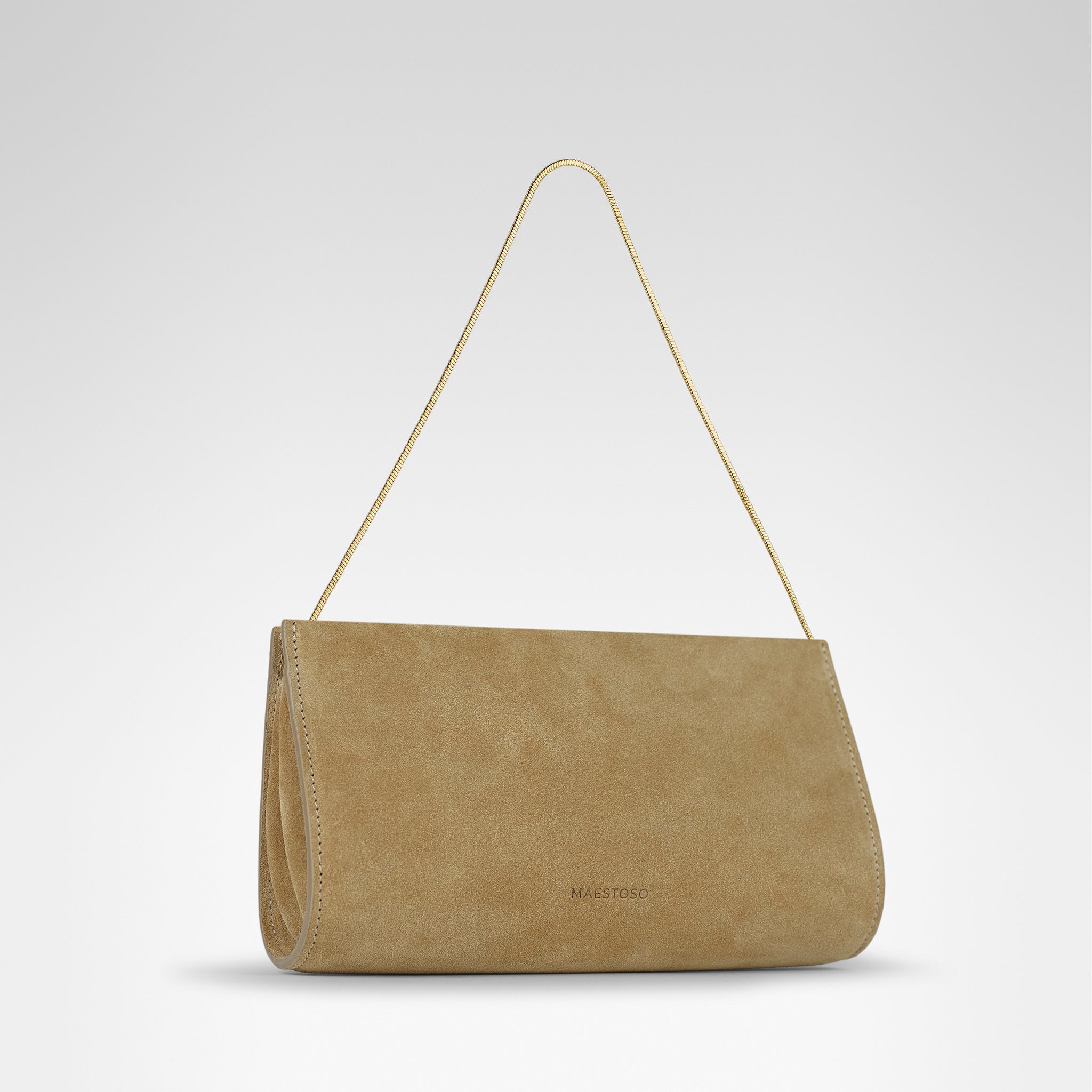 Aurora Clutch • Beige Suede