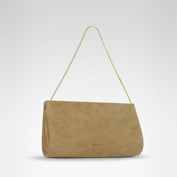 Aurora Clutch • Beige Suede