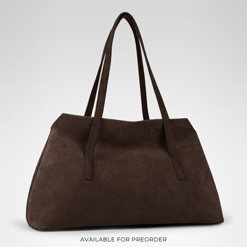 Aurora Tote • Chocolate Suede