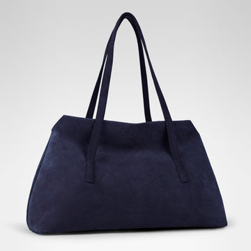 Aurora Tote • Midnight Blue Suede