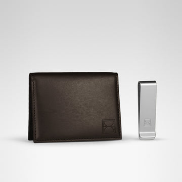 Argo Cardholder • Chocolate & Silver