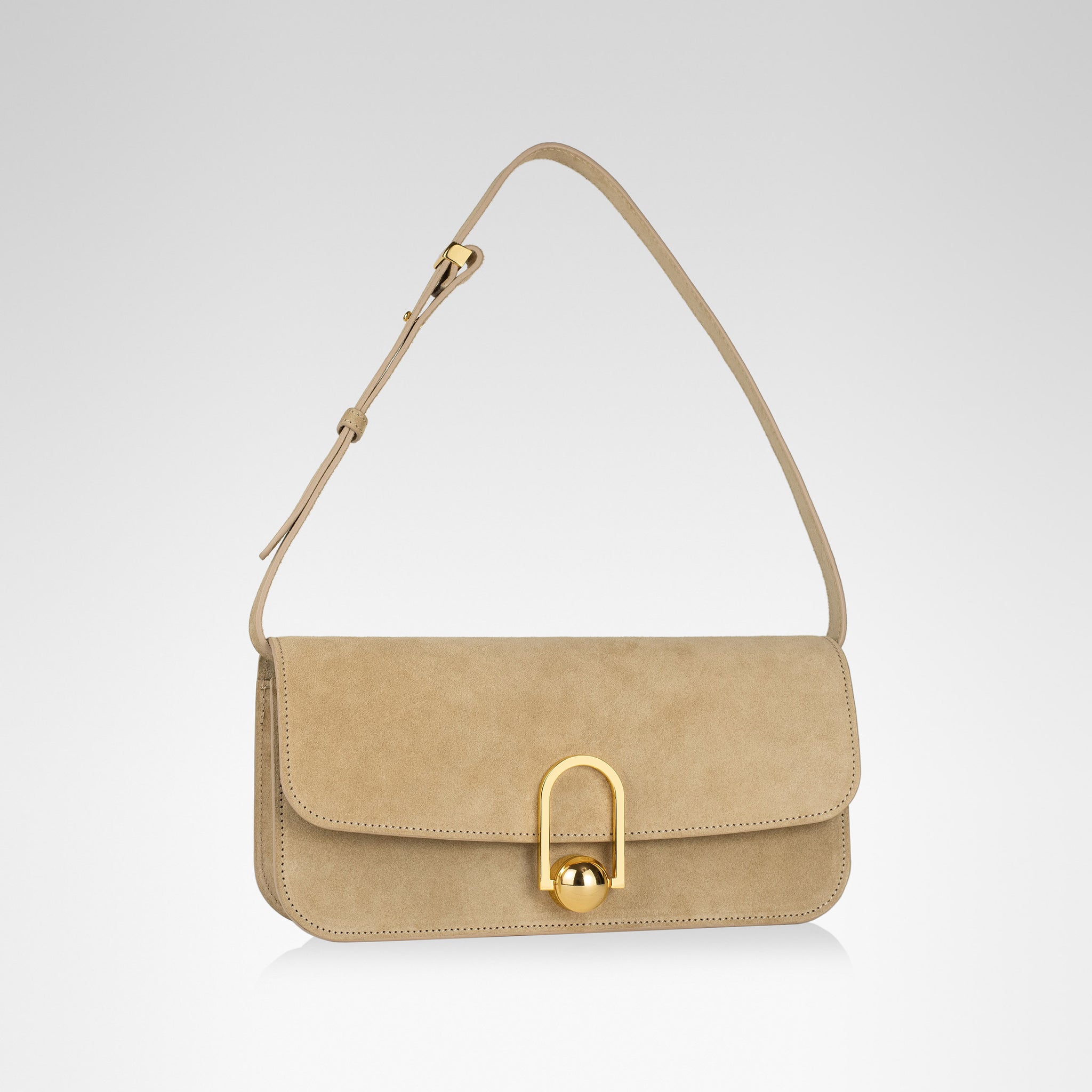 EON BAGUETTE • Beige Suede