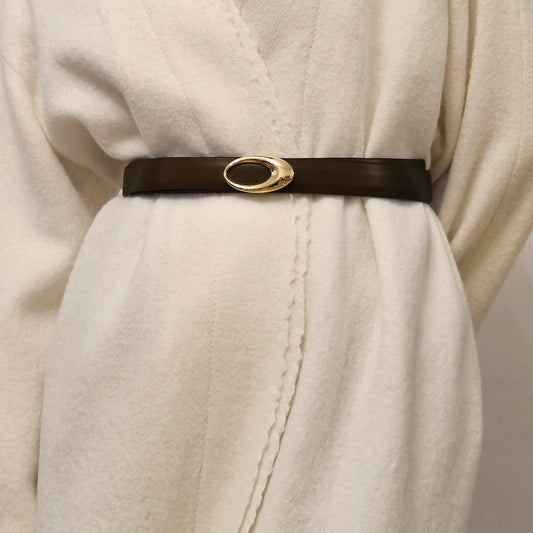 INFINITY REVERSIBLE BELT • CHOCOLATE & BLACK