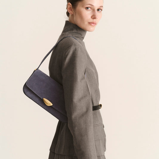 Noa Slim • Dusty Blue Suede