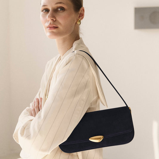 Noa Baguette • Midnight Blue Suede