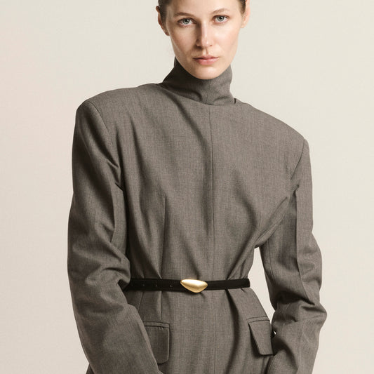 Noa Reversible Belt • Chocolate Suede