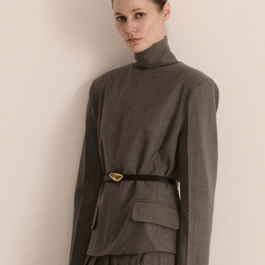 Noa Reversible Belt • Coffee Suede
