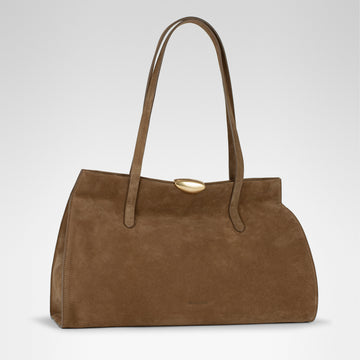 Noa Soft Tote • Coffee Suede
