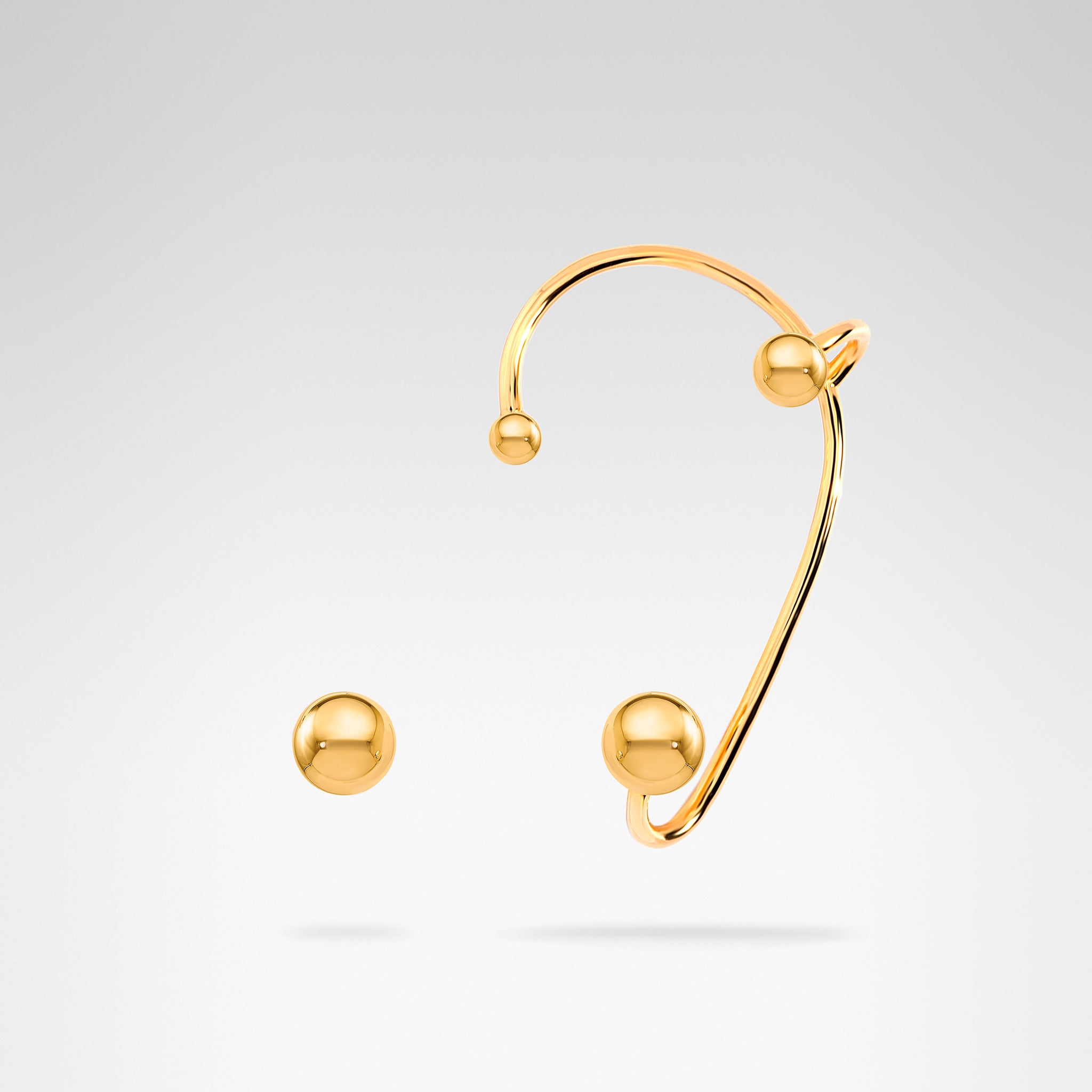 Sphere Earrings • 18K Gold Vermeil