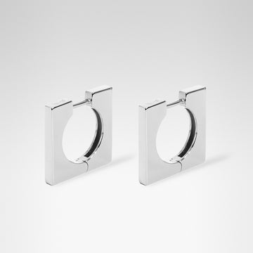 Square Earrings • Sterling Silver