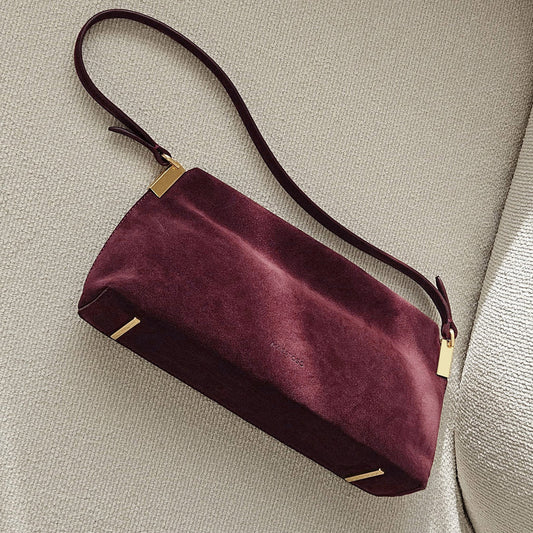 Aurora Baguette • Bordeaux Suede