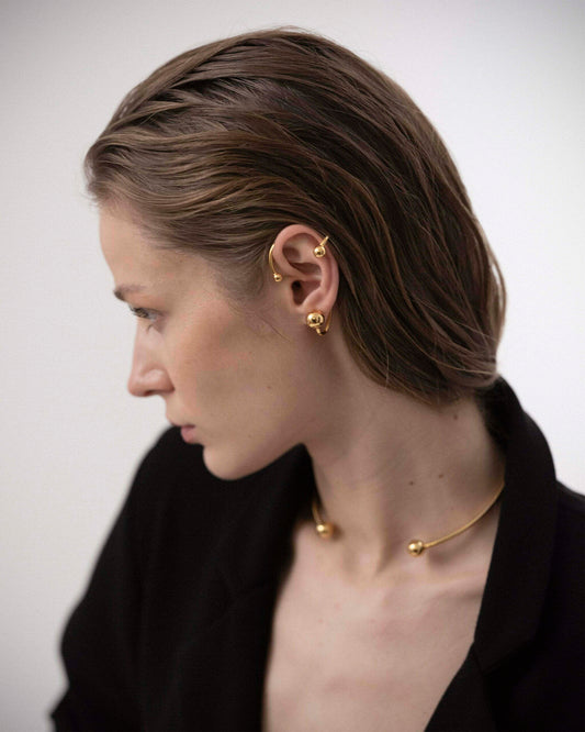 Sphere Earrings • 18K Gold Vermeil